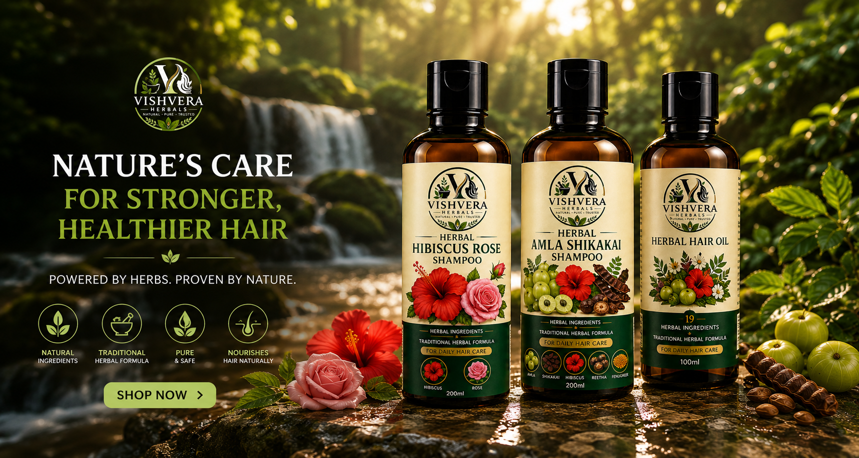 Vishvera Herbals — Nature's care for stronger, healthier hair