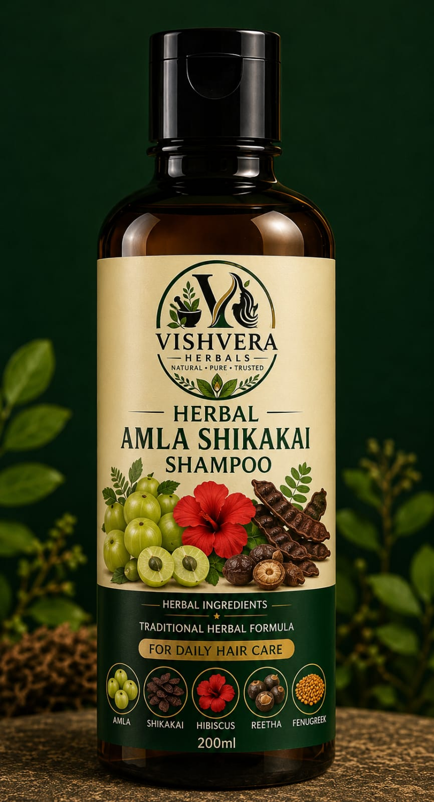 Vishvera Amla Shikakai Shampoo