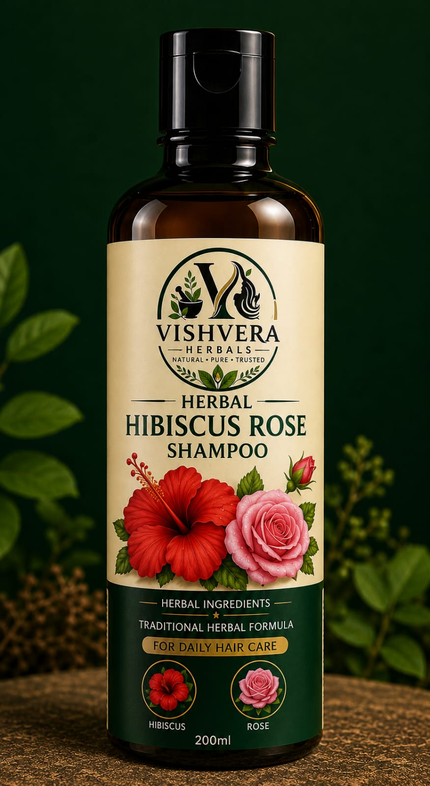 Vishvera Hibiscus Rose Shampoo